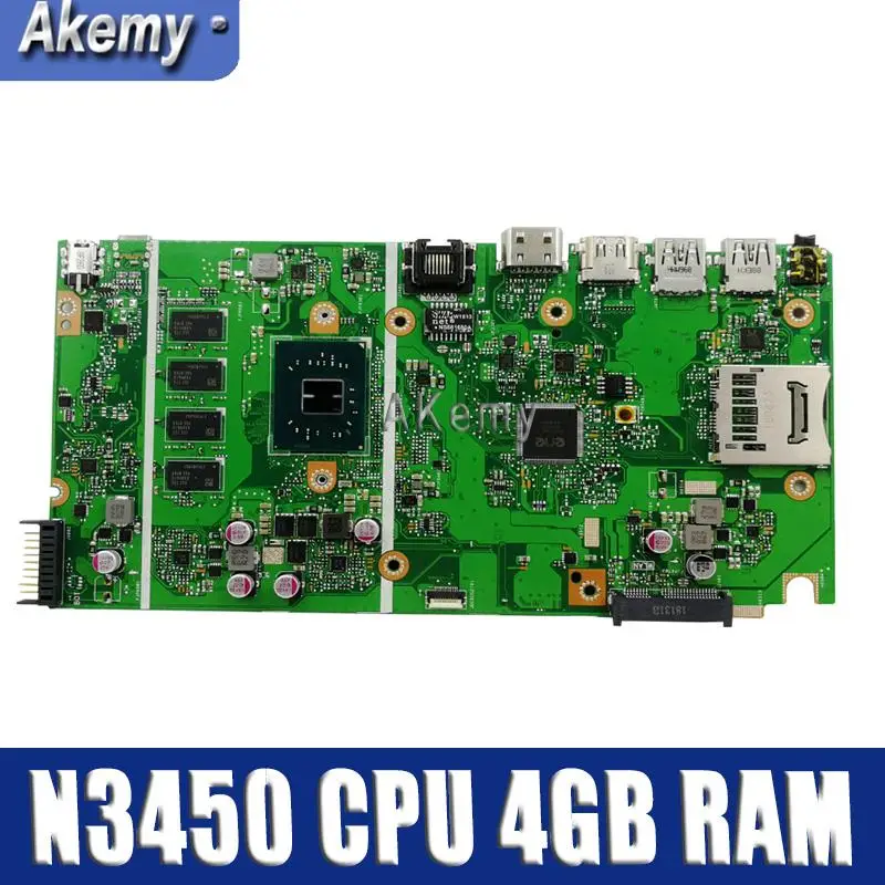 

X541NA motherboard For Asus X541NA laptop motherboard X541N mainboard test 100% OK N3450 CPU 4 cores 4GB RAM