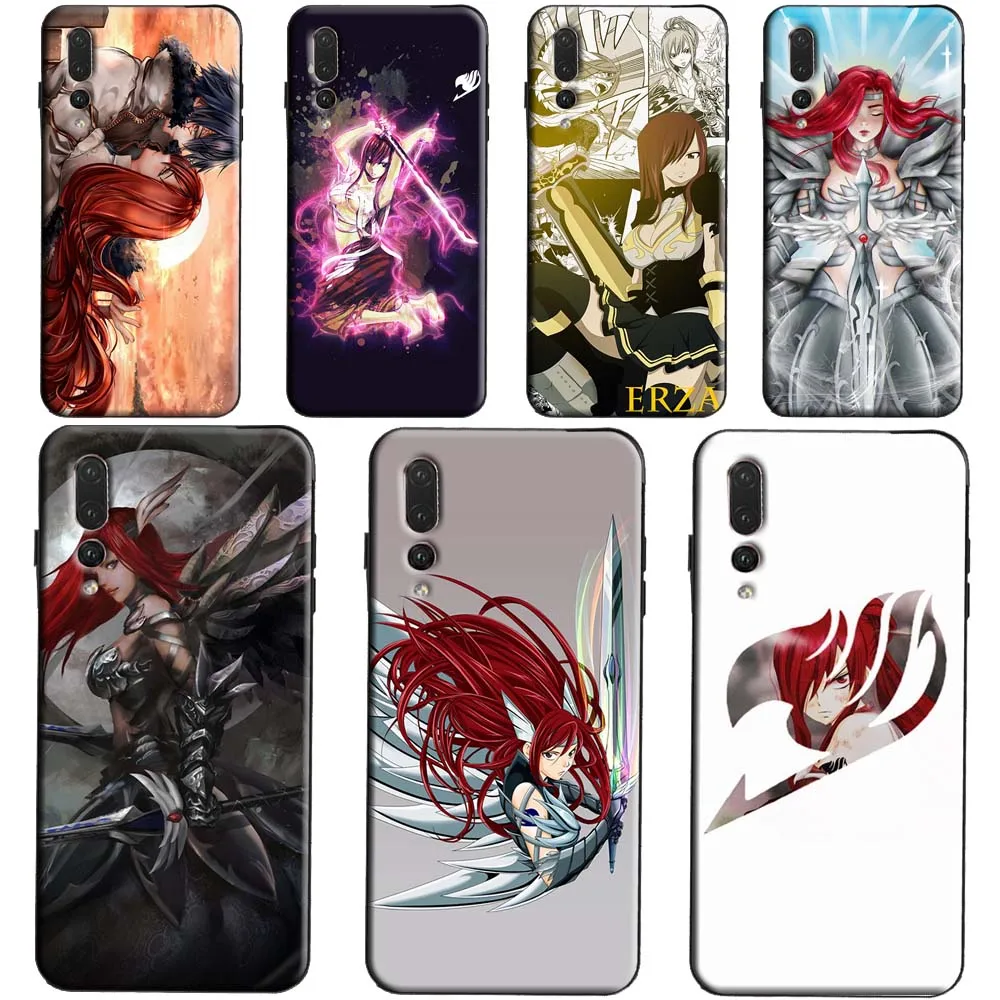 Чехол Erza Fairy Tail для Huawei P30 Pro P10 P20 P40 Lite P Smart 2019 Z Mate 30 10 20 | Мобильные телефоны и