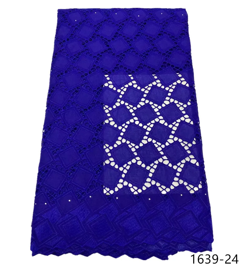 

2021 Latest African Cotton Lace Fabric With Eyelet Holes Swiss Voile Lace In Switzerland For Wedding Party Sewing 1639