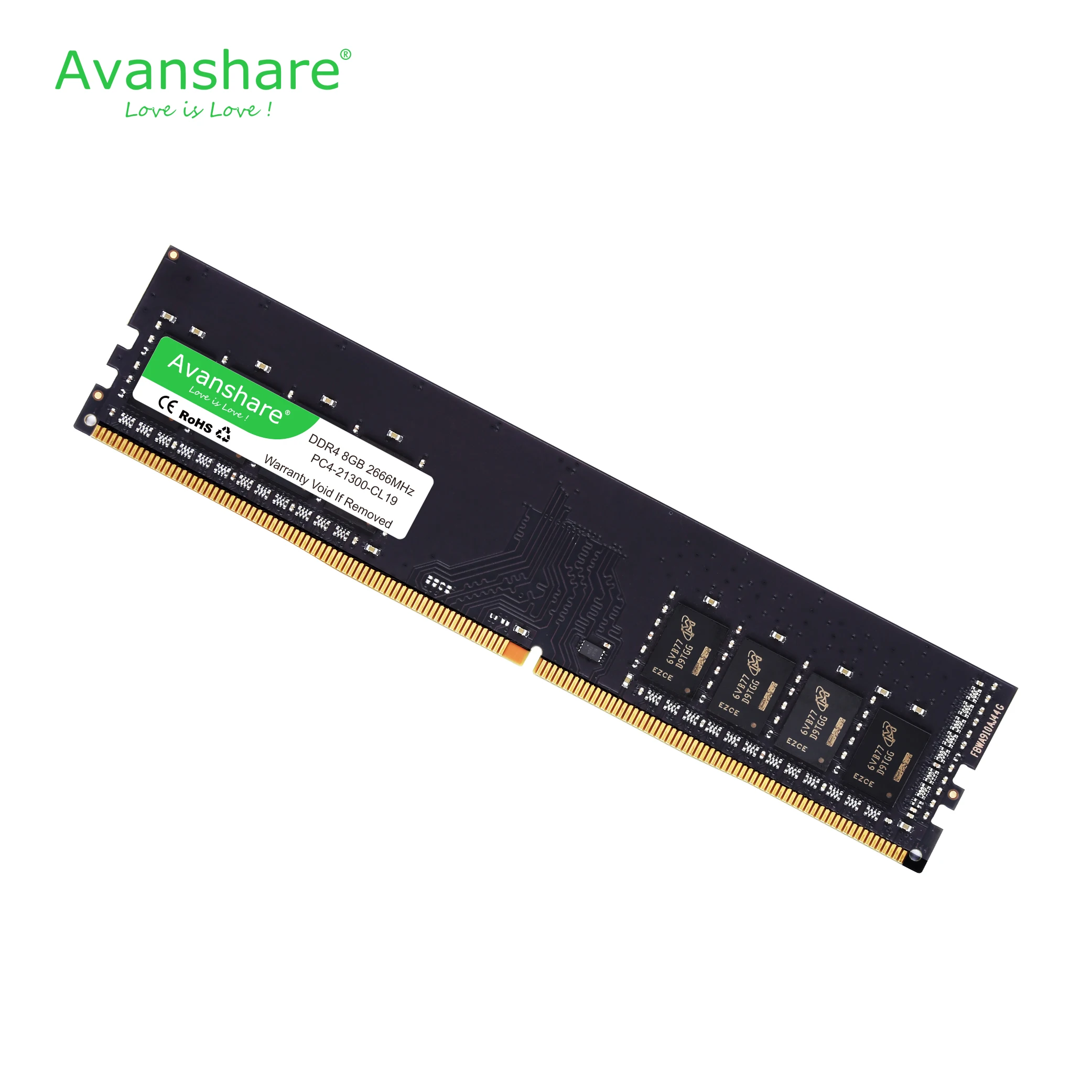 Оперативная память Avanshare DDR4 4 ГБ 8 ГБ 16 ГБ 2133 2400 МГц 288Pin пожизненная гарантия высокая производительность скорость настольных ПК Intel AMD Inter Stic