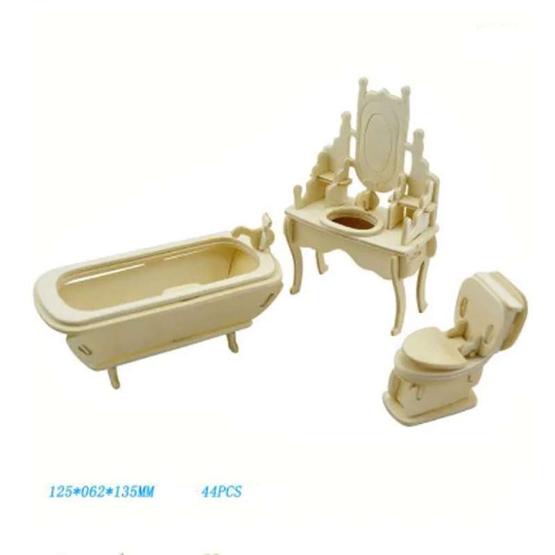 QUINEE OX пианино кровать шкаф деревянный моделирование DIY 3D деревянная головоломка