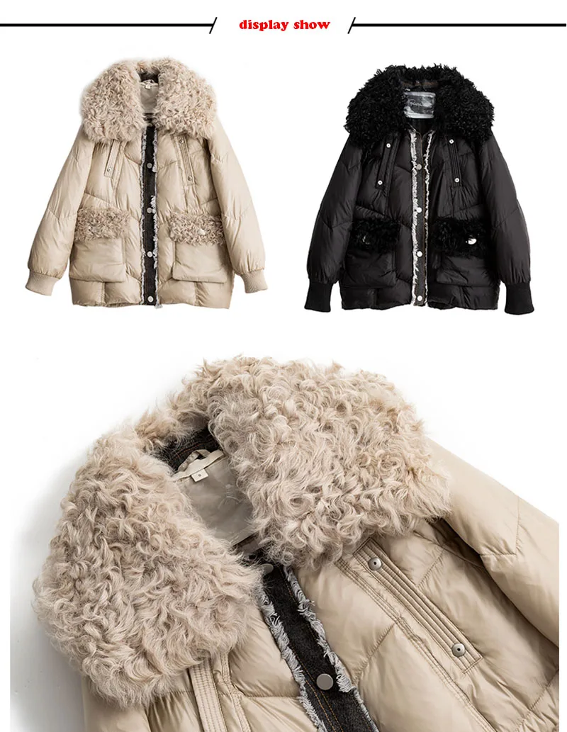 Куртка из натуральной овечьей шерсти куртка на утином пуху зимняя короткая