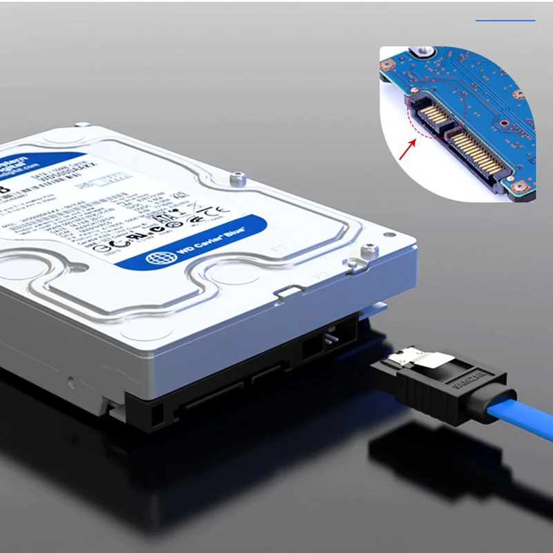 SAMZHE SATA Cable 3.0 Hard Disk Driver SSD Adapter 90 Degree Bending for Computer Connection |