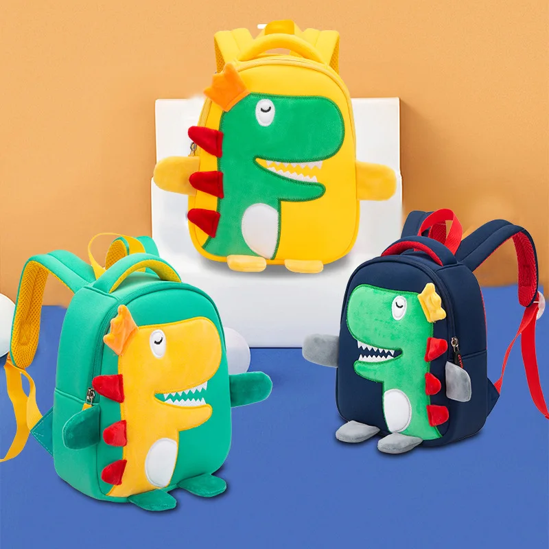 Children's Backpack in kindergarten Kids Backpack School Bags For Boys Girls Light Waterproof Dinosaur Cute Cartoon Bag mochila