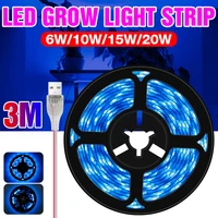 waterproof led plant grow light 5v usb phyto lamp strip growth 0 5m 1m 2m 3m hydroponic led seeds lighting indoor fitolampy 2835