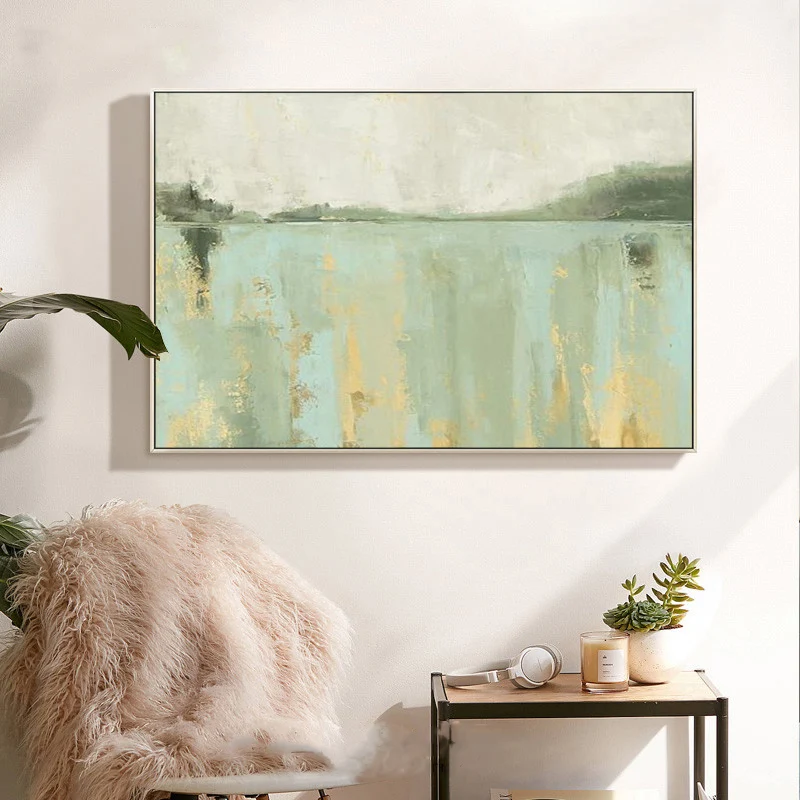 

Lake Abstract Painting Canvas Art Large Wall Art Minimalist Painting Hand Painted Painting Minimal Art For Modern Home Decor