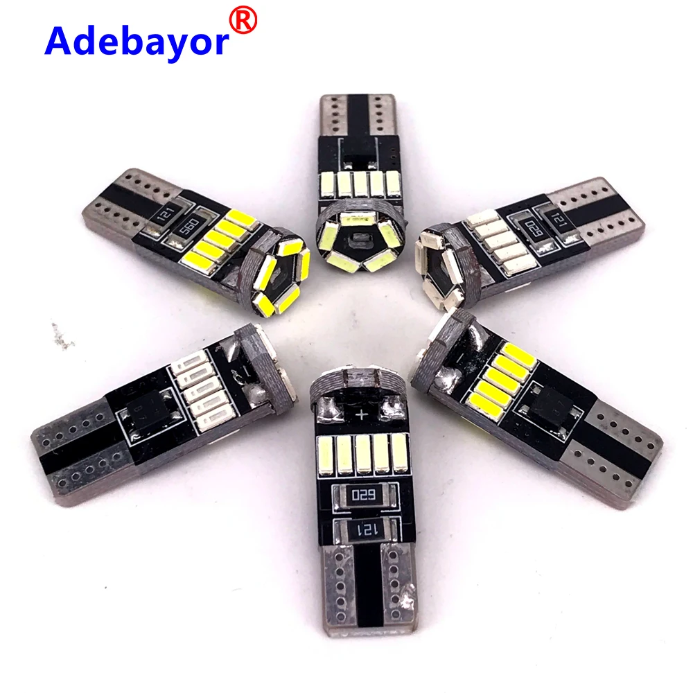 10 шт. светодиодные лампы Canbus T10 W5W 194 4014 SMD 15 светодиодов|Сигнальная лампа| |