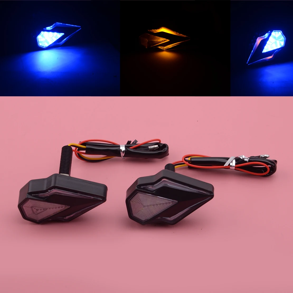 

Универсальный 2 шт. динамичные плавные последовательного мотоцикл заподлицо светодиодный поворотник DRL мигалка светильник, работающего на ...