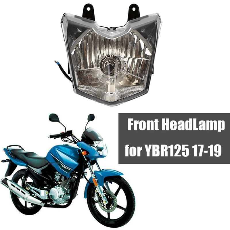 

Передняя фара для мотоцикла 12 В, передняя фара, лампа для YAMAHA YBR125 YBR125Z YBR 125Z 125 Z 2017-2019, запчасти для передней фары