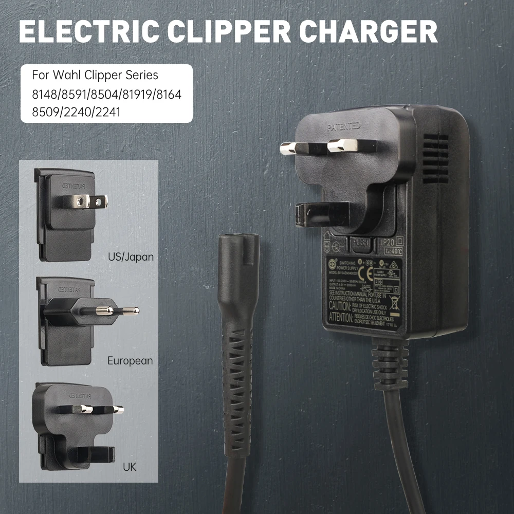 Eu Wall Plug Shaving Machine Charging Cable
