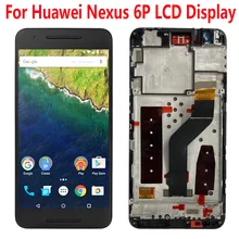 5.7" Original For Huawei Nexus 6P LCD Screen Display Touch Panel Digitizer With Frame For Huawei Nexus 6P Display Replacement