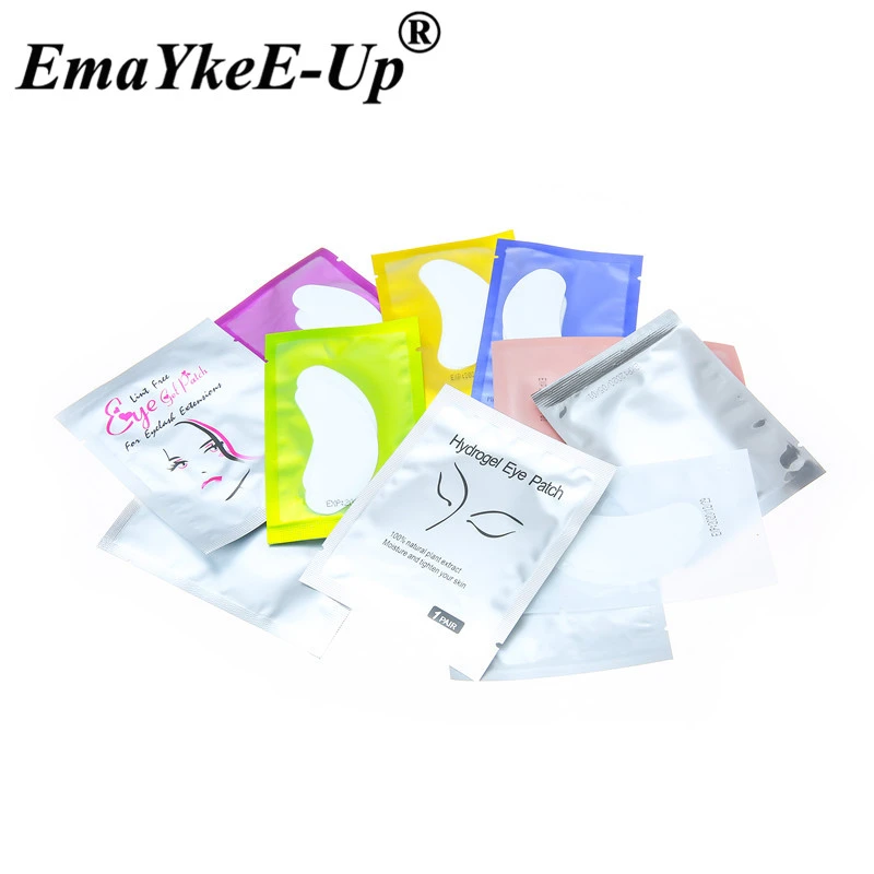 100 пар бумажных накладок накладки под глаза для ресниц гелевые глаз инструменты