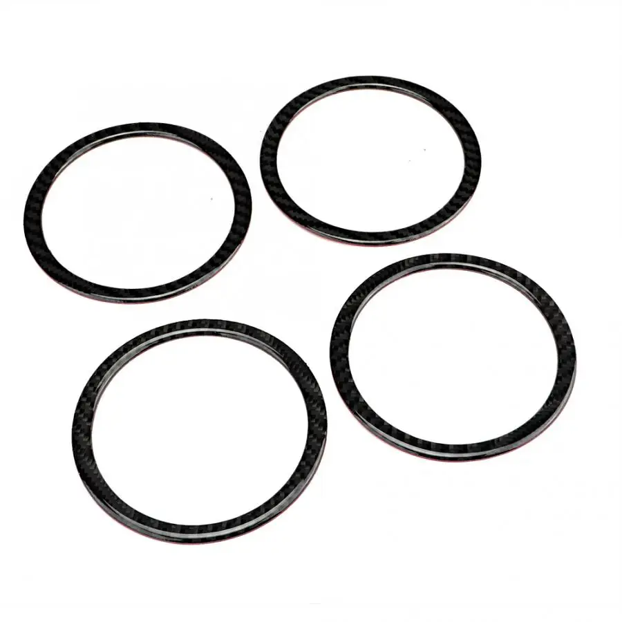 4 шт. автомобильный динамик из углеродного волокна громкий отделка наклейка