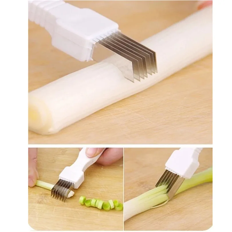 3PCS Metal Shallot Shredder Cutter Spring Machine Vegetable Tool Kitchen Supply #4D03 | Дом и сад