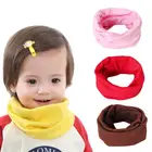 Однотонный женский осенне-зимний пуловер, сохраняющий тепло шарф для мальчиков и девочек, Детский Теплый шарф из 100% хлопка разных цветов