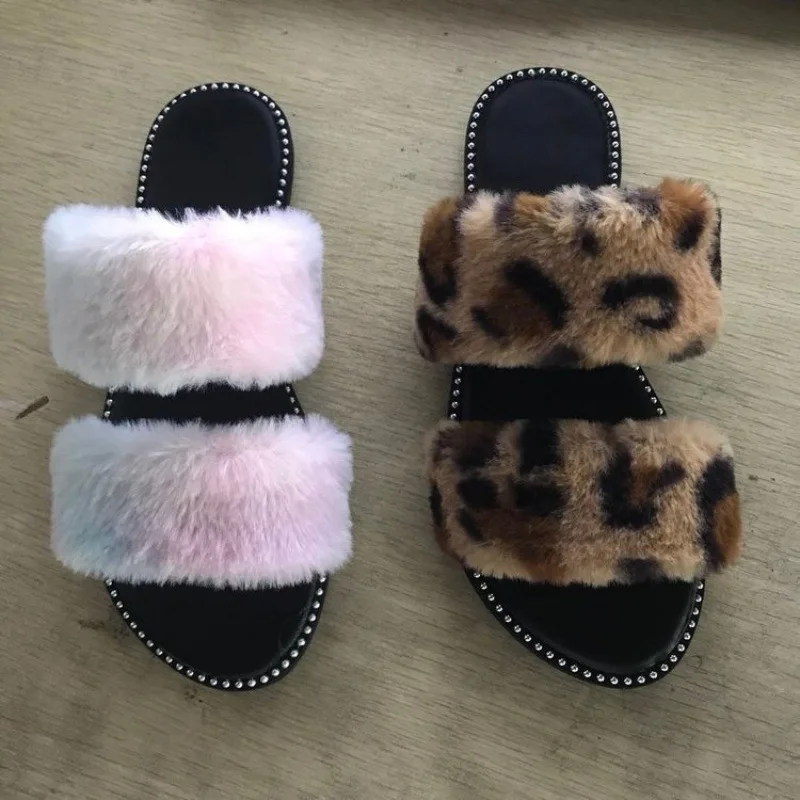 2020 домашние комнатные тапочки для женщин женские меховые женская обувь