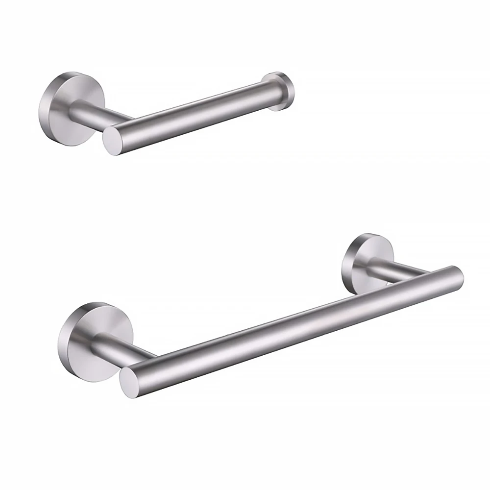 

Robe Hook Towel Rail Bar Rack Stainless Steel Black Silver Towel Rack Paper Towel Rack Set Bathroom Accessories Hardware Set