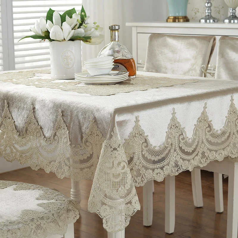 

European-Style Luxury Tablecloth Rectangular Coffee Table Cover Towel Simple Modern Retro Tablecloth Household Fabrics Chair