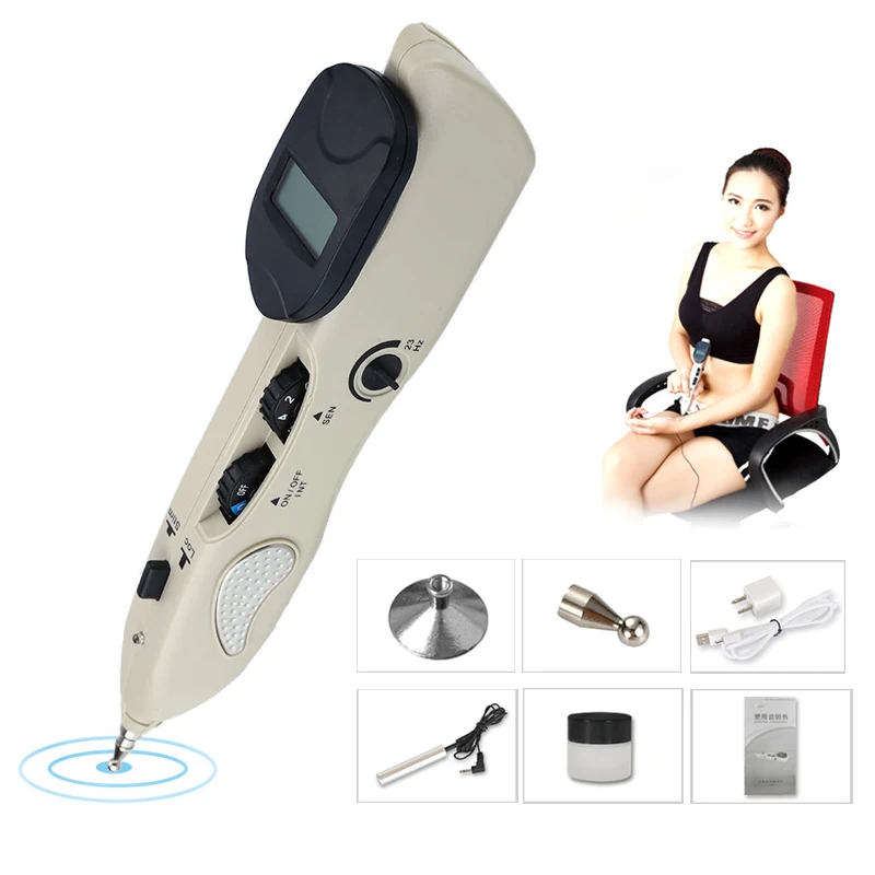 Ручка для акупунктурных меридианов электронный массаж лица и тела Акупунктура
