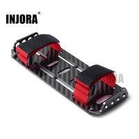 injora rc car carbon fiber battery mounting plate with tie for 110 rc crawler car axial scx10 90046