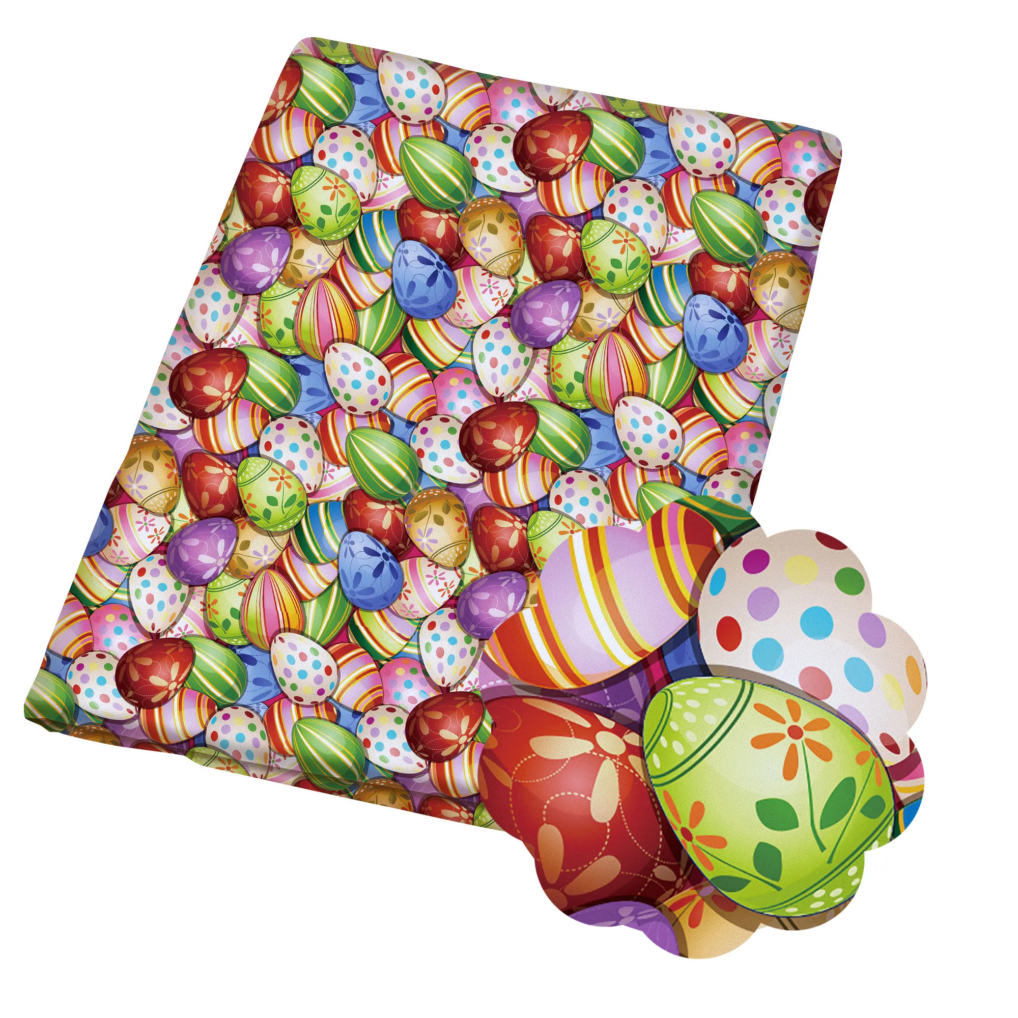 Diy полиэстер ткань пасхальное узор из полиэстера и хлопка в стиле пэчворк с