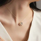 Flashbuy модный элегантный цветок ожерелье с подвеской для женщин из медного сплава, женские свадебные туфли на тонком металлическом цепи ожерелье ювелирные изделия подарок ко Дню Святого Валентина