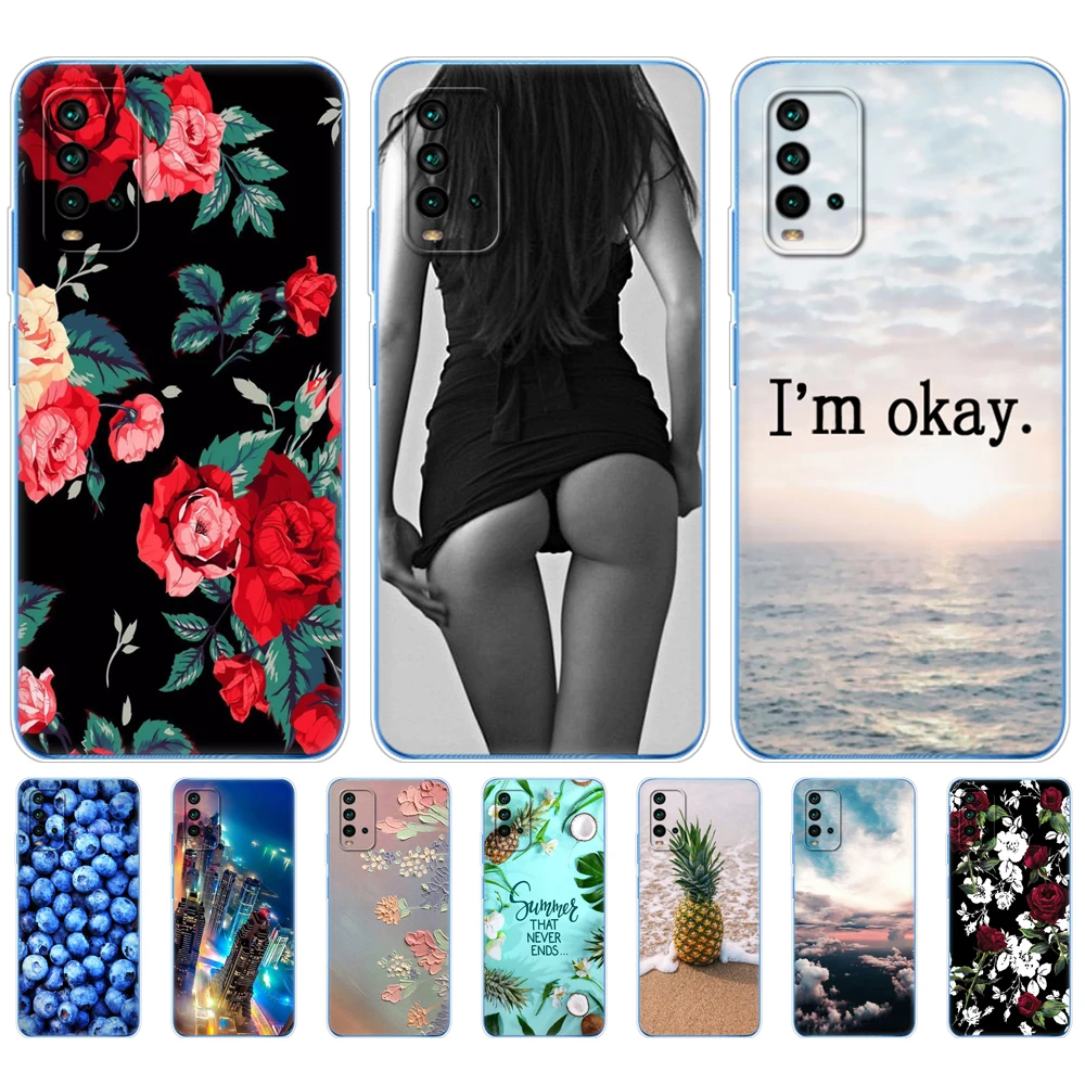 For Xiaomi Redmi 9T Case Silicon Soft Tpu Back On Redmi 9T Phone Cover 6.53 inch global bumper shockproof protective Funda Panda