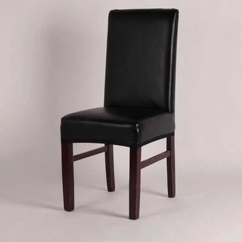 

1/2PCS Pu Leather Home Chair Cover Hotel Chair Package Stool One-piece Elastic Seat Cover Waterproof and Oil-proof