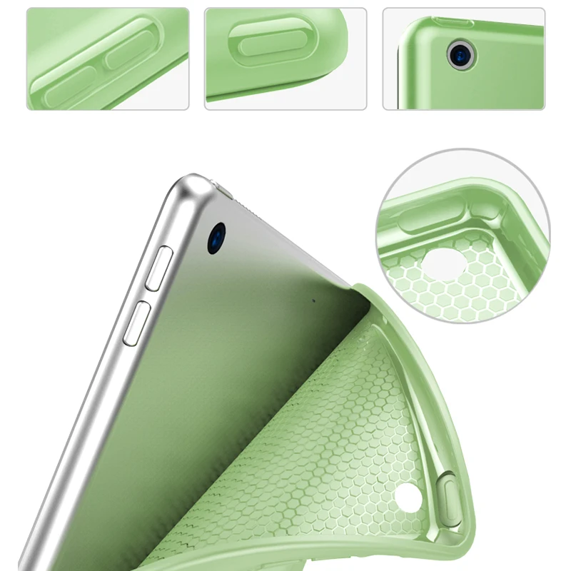 

For iPad 10.2 Case 2020 2019 7th Generation Funda Slim Magnetic Folding Stand Silicone Smart Cover for iPad 8th Generation Case