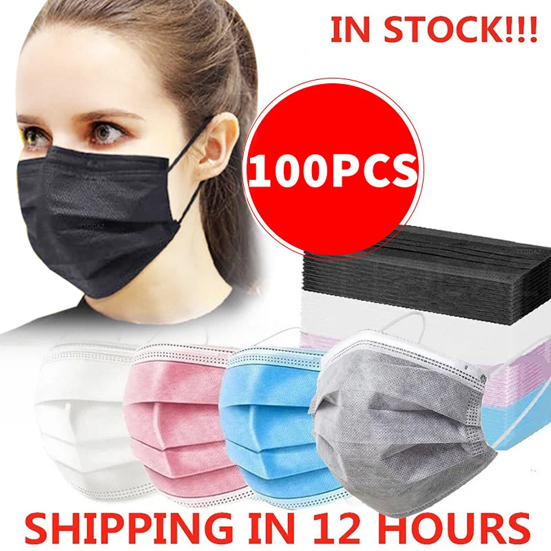 

Adult Protective Masks Colored Disposable Mouth Face Mask 3 Layers Filter Facial Negras Mascarillas Quirurgicas Homologadas
