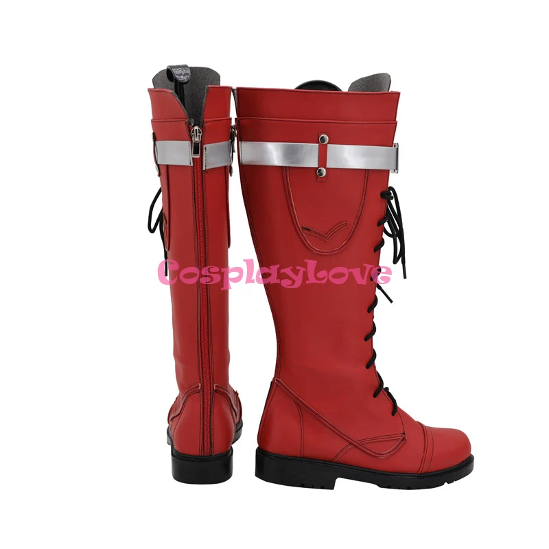 Ботинки длинные красные для косплея Моя геройская Академия | Тематическая одежда