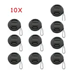 10X 37 мм Центральная защелкивающаяся Передняя крышка для объектива Крышка для Nikon Canon Sony Защитная крышка для объектива новая крышка для камеры