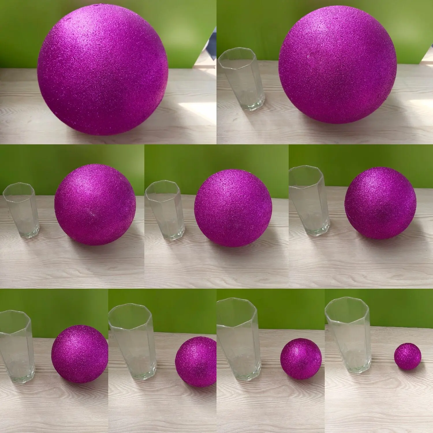 

Пурпурный пенопластовый шар из пенополистирола для вечерние ринки, свадьбы, фестиваля, сцены, украшения дома, материалы ручной работы «сдел...