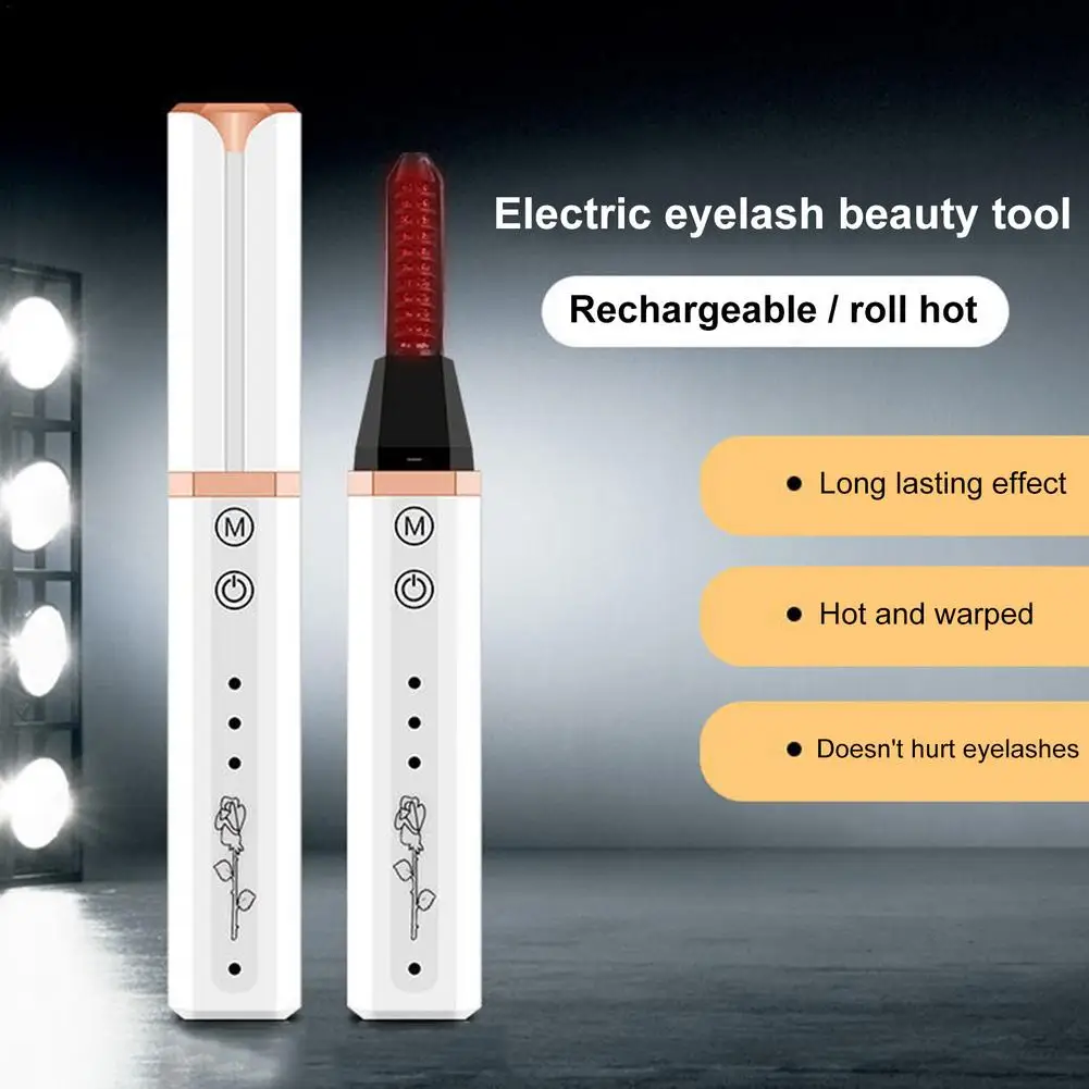 

Rechargeable Heating Eyelash Beauty Tool Stylish Eyelash Set Curling Long Lasting Eyelash Portable Eyes Cosmetics