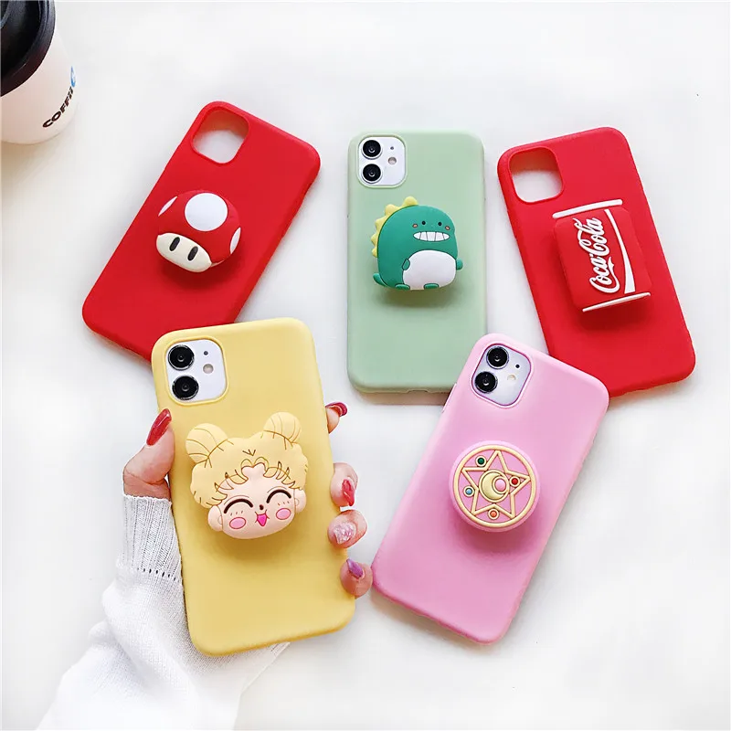 Милый 3D силиконовый чехол для iphone X XR XS MAX 11 Pro Max pro 6 6s 7 8 plus 5 5S iPhone SE 2020 |