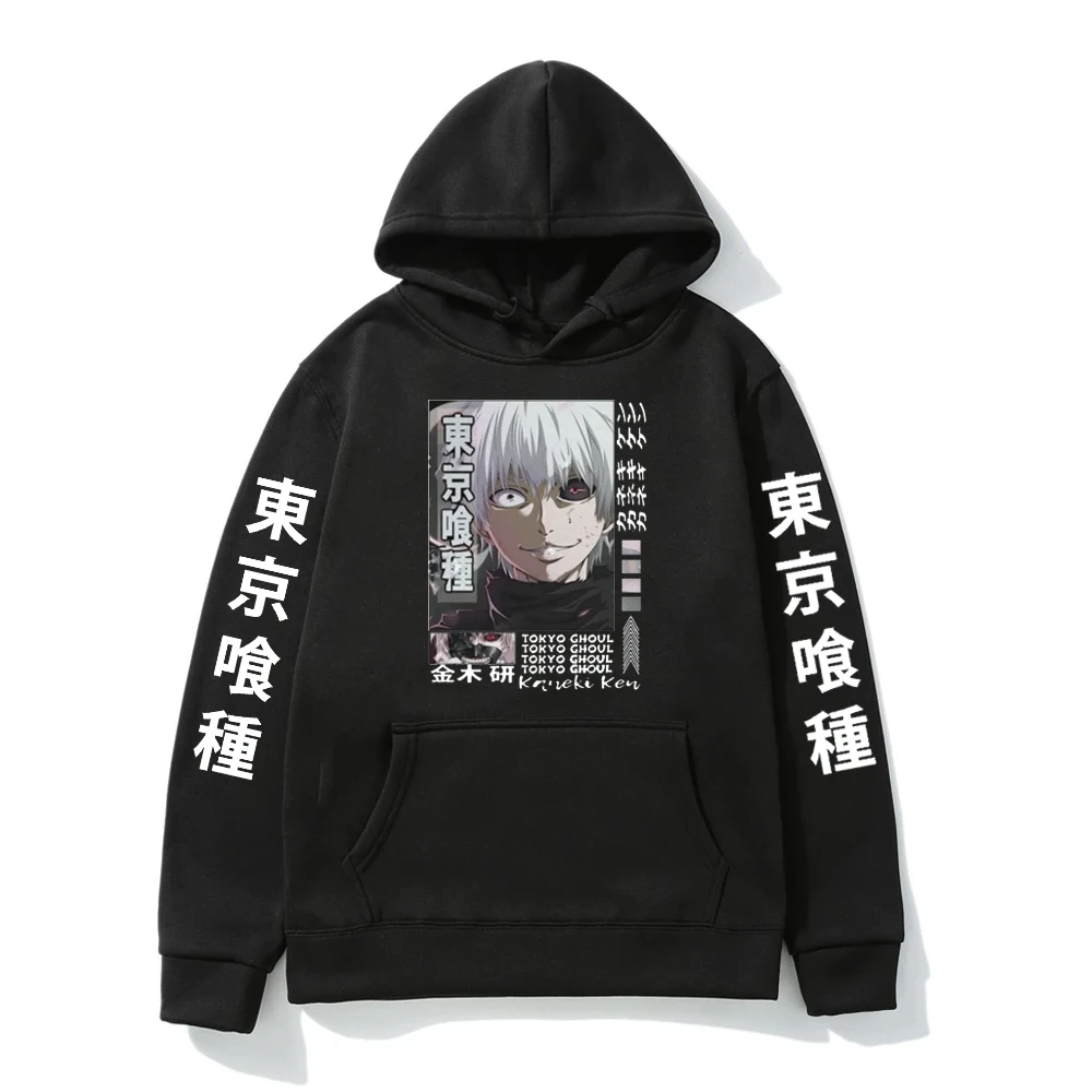 

Толстовка с капюшоном из японского аниме «Токийский Гуль» для мужчин и женщин, толстовка Kaneki Ken Eye с принтом, Зимний пуловер в стиле хип-хоп и...