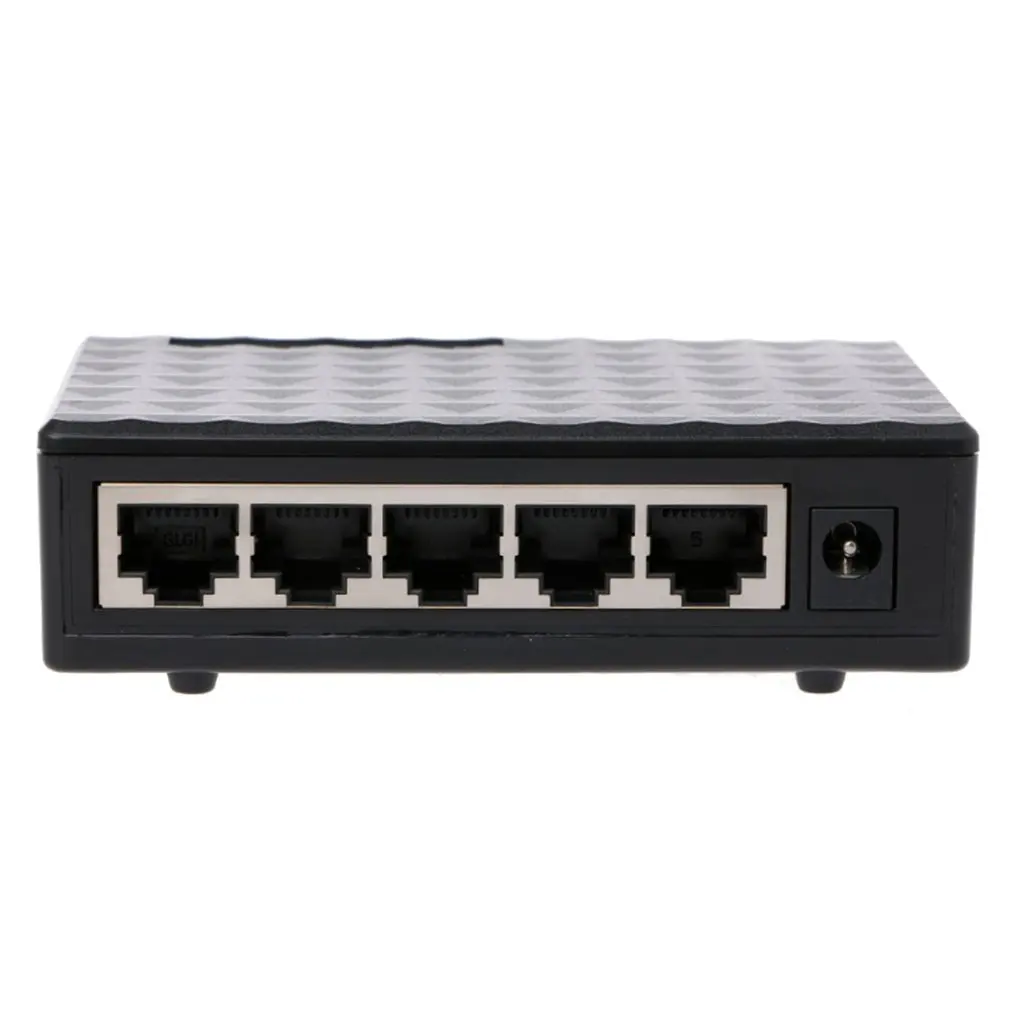 Rj45 мини 5-Порты и разъёмы коммутатор для высокоскоростной сети Ethernet концентратор для настольных ПК черный 110V Ethernet-коммутатор и концентратор 10/100 Мбит/с