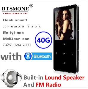 IQQ новая версия Ультратонкий MP3-плеер X02 Встроенный 40G и колонки могут воспроизводить 80H без потерь портативный walkman с радио/FM/запись