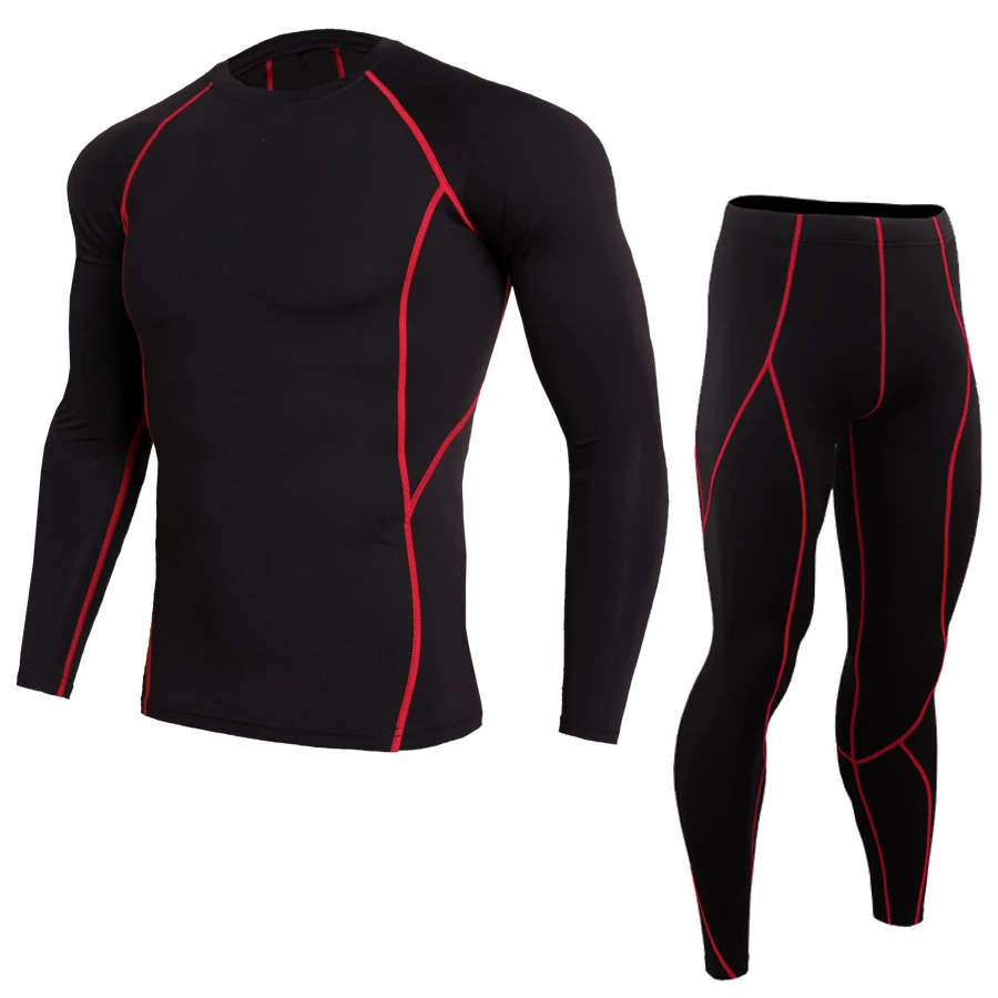Новинка мужское термобелье базовый слой теплый спортивный костюм мужские зимние