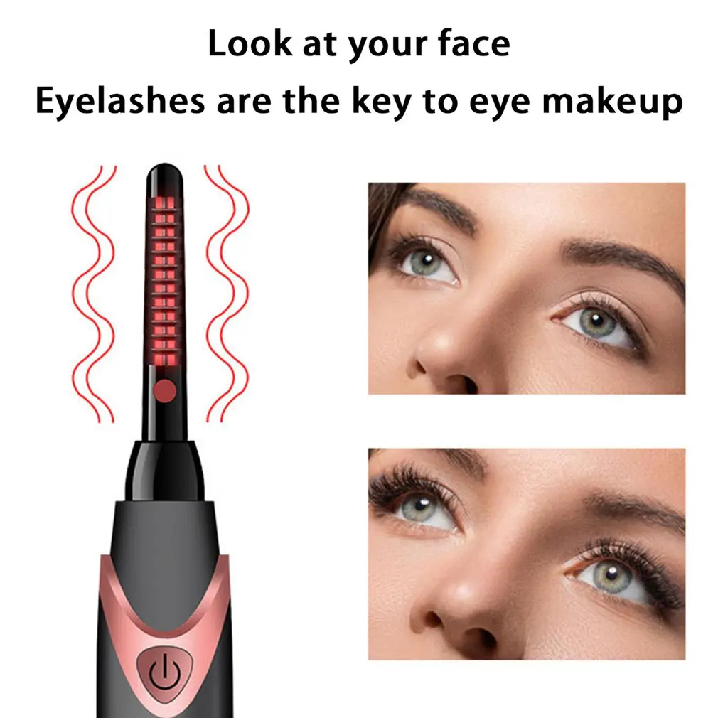 

Professional Electric Perm Heated Eyelash Curler Lasting Curling Iron Eye Lashes Applicator Curly Lash Makeup Tool
