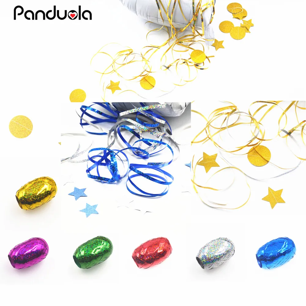 Воздушные шары ленты лента лазер украшение для свадьбы дня рождения вечеринки DIY