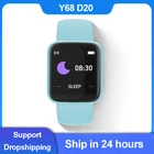 Новинка 2021, Смарт-часы Macaron Y68 D20, цветной модный фитнес-браслет, трекер, пульсометр, давление, Bluetooth, Смарт-часы