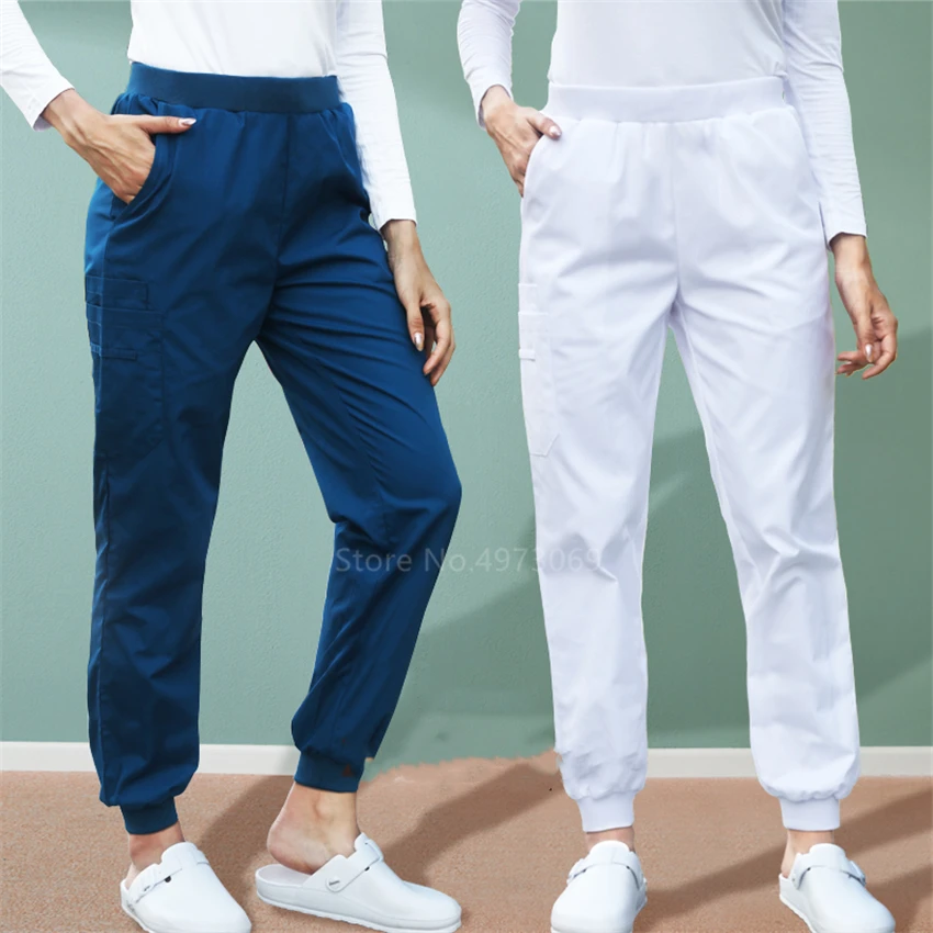 Униформа Женская ветеринарная свободный костюм из лабораторных штанов