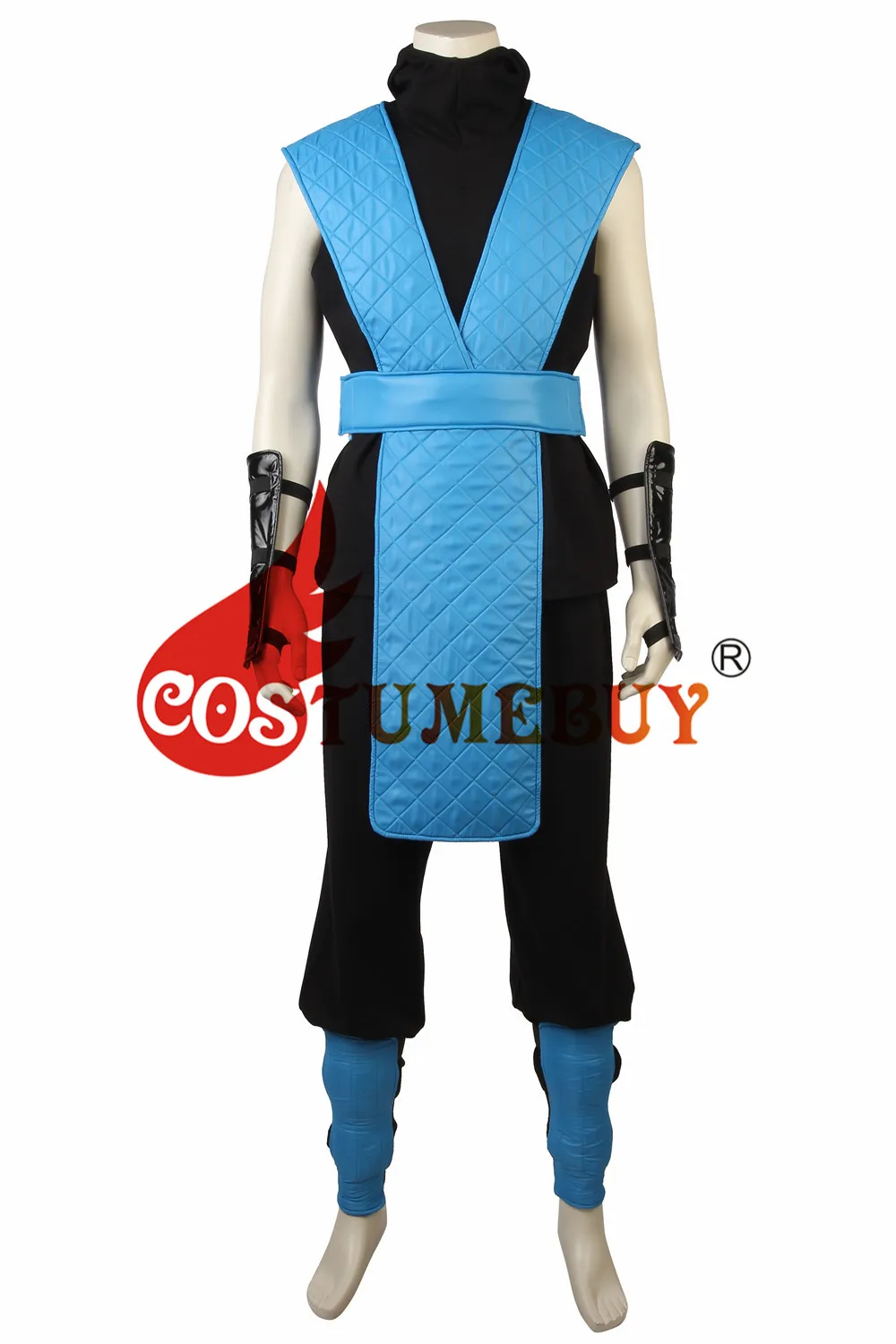 Костюм скорпиона из игры Mortal Kombat X для косплея Sub-Zero желто-голубой боевой костюм