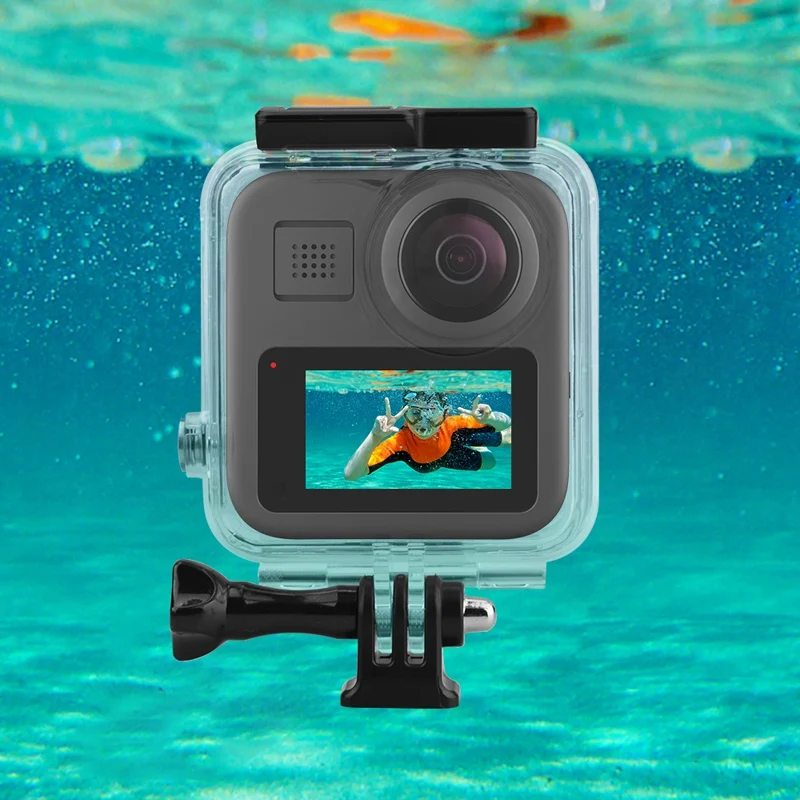 

HOT-Diving Protective Case Waterproof Housing for GoPro Max Sports Camera Accessories