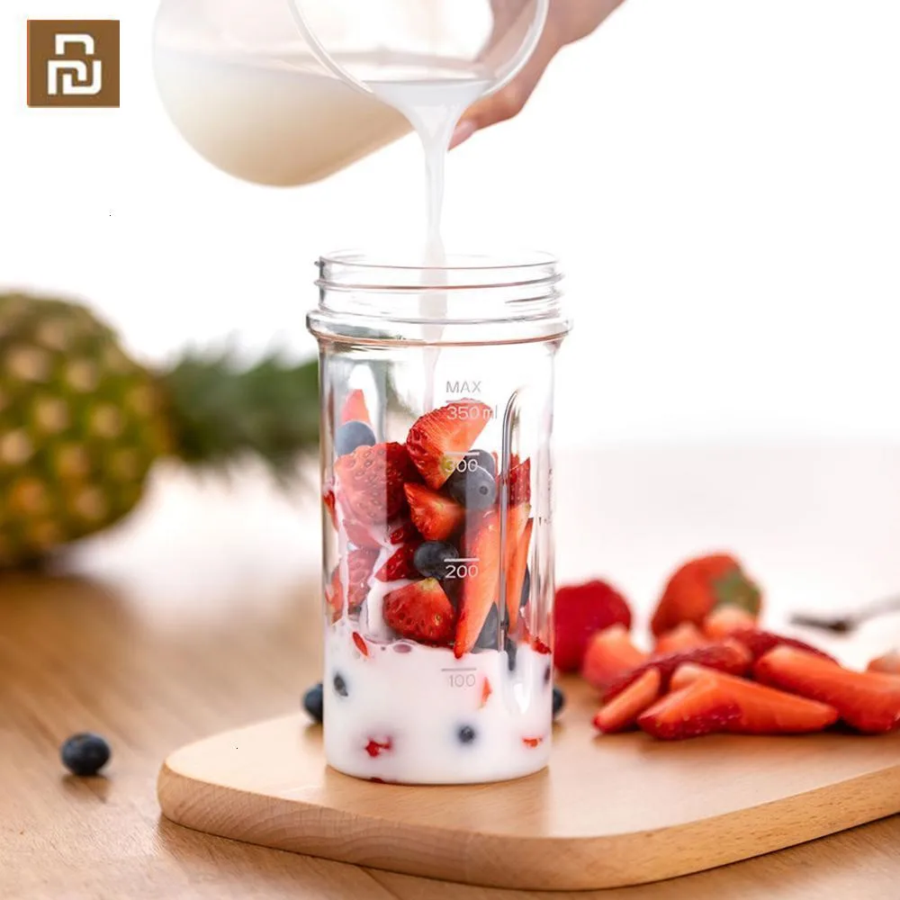 

YOUPIN PINLO Portable Fruit Juicer Cup 350ml Small Food Vegetable Machine Mini Electric Juicer Squeezer for Household Travel