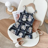 toddler girl clothes kids clothes girls girls new 2022 summer sleeveless printed vest skirt suit 2 7y girls party