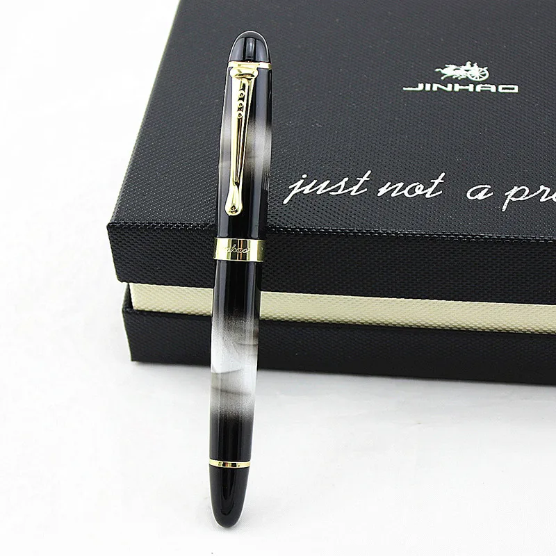 JINHAO X450 Роскошная металлическая шариковая ручка с 0 7 мм черными чернилами