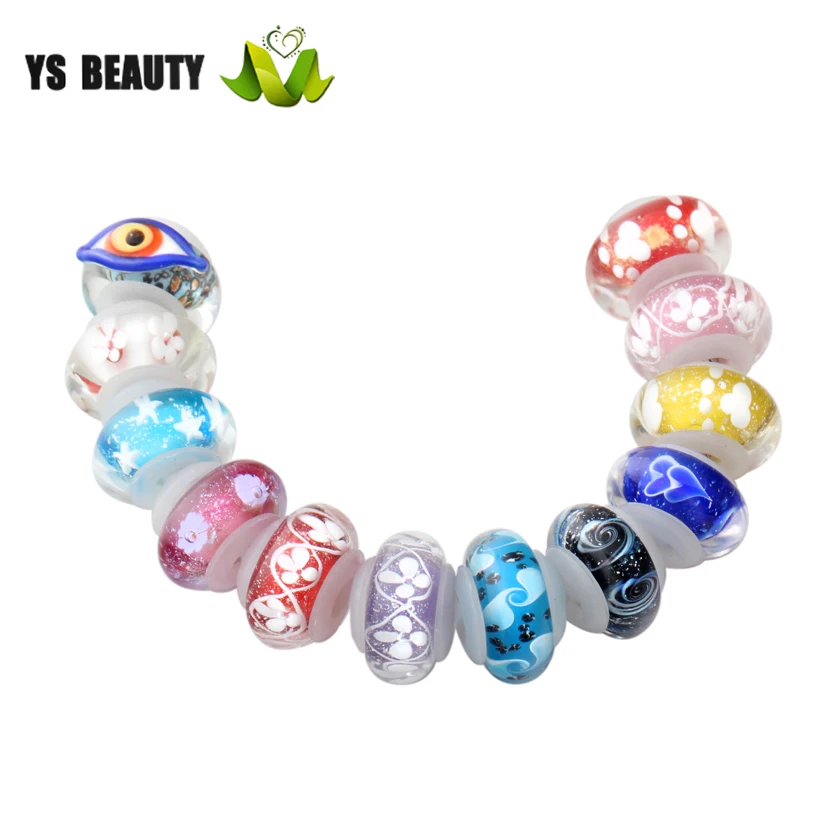 Силиконовые кольцевого сердечника большое отверстие стеклянные чешские бусины