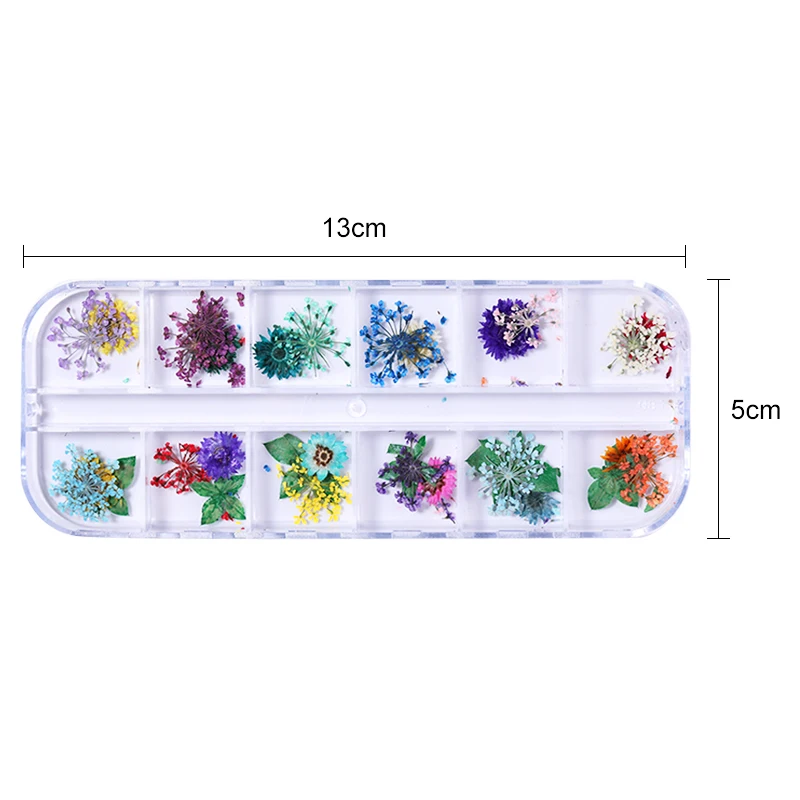 1 чехол 3D сухие цветы украшение для ногтей прекрасный лепесток цветок красота